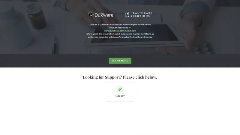 Homepage of DuxWare