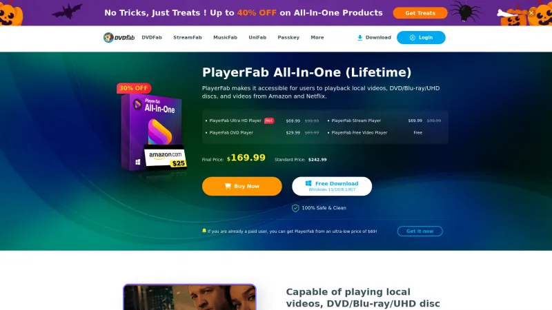 Homepage of PlayerFab