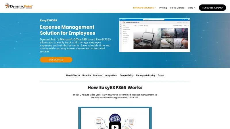 Homepage of EasyEXP365