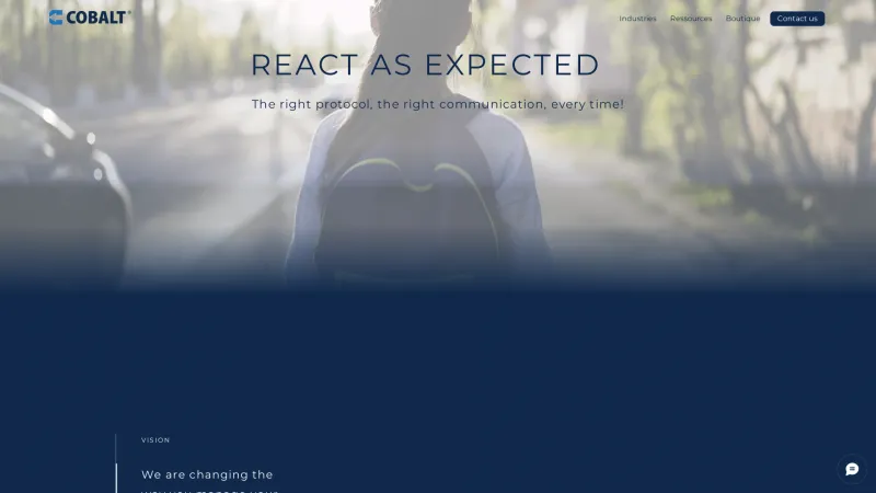 Homepage of Cobalt