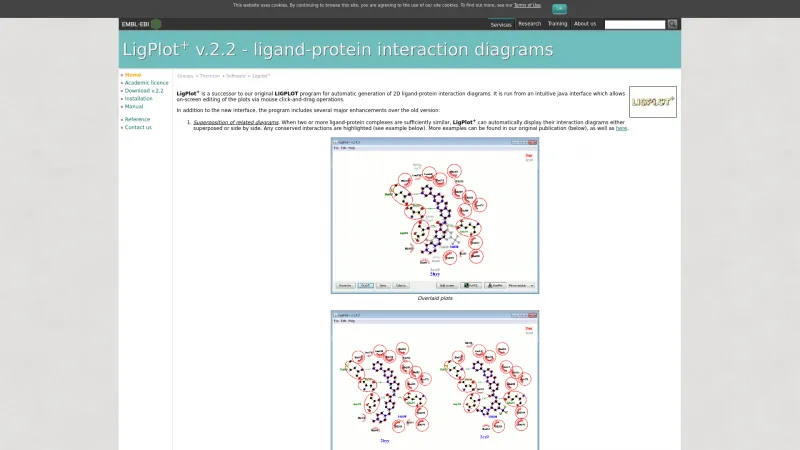 Homepage of LigPlot+