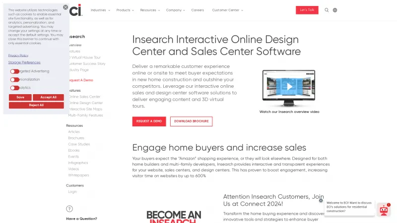 Homepage of InSearch