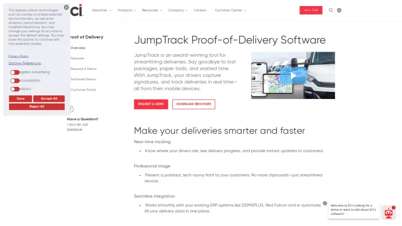 Homepage of JumpTrack