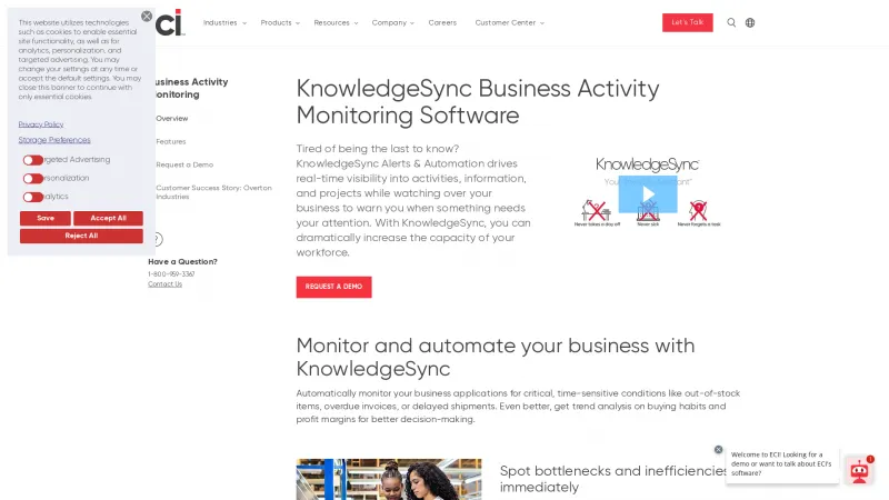 Homepage of KnowledgeSync