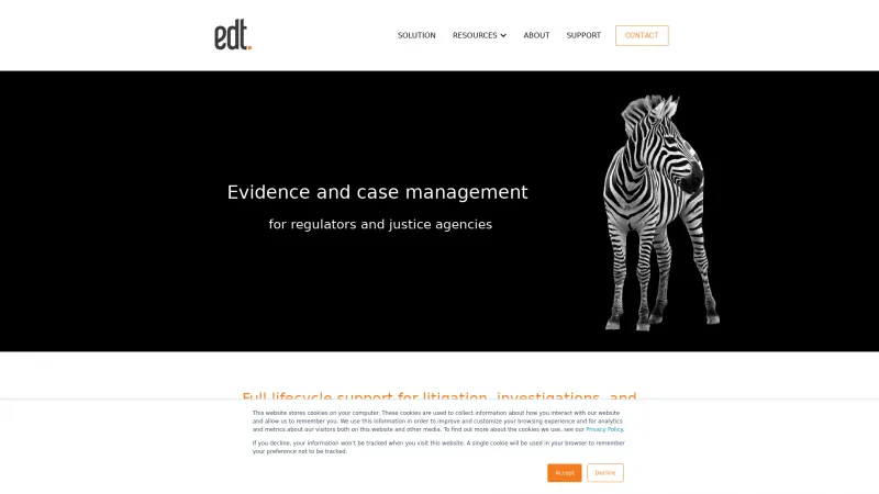 Homepage of EDT