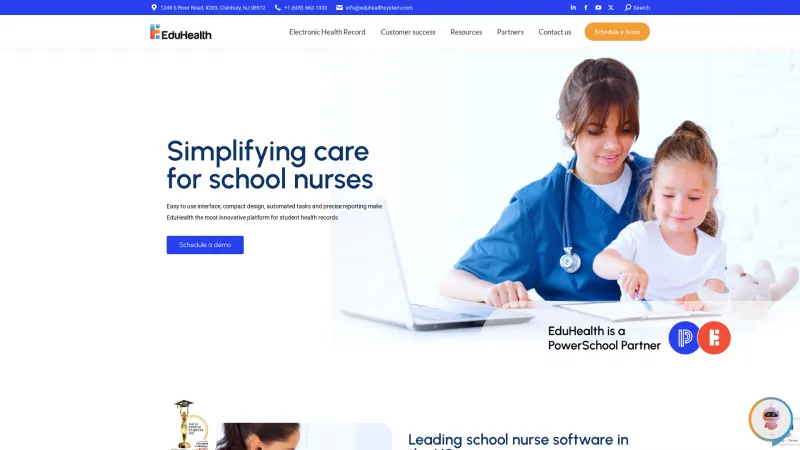 Homepage of EduHealth