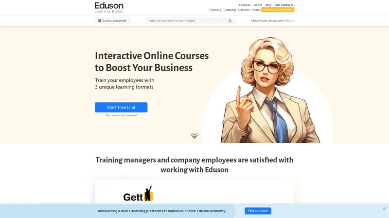 Homepage of Eduson.tv