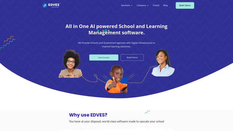 Homepage of Edves Suite