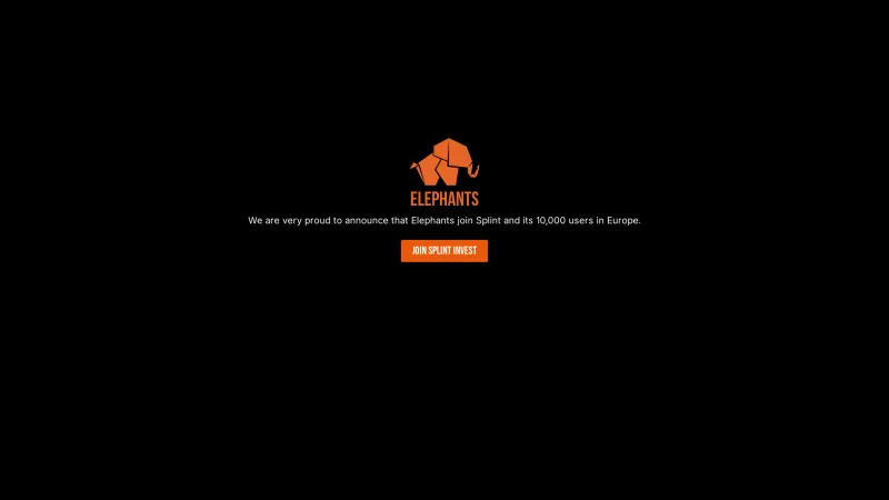 Homepage of Elephants