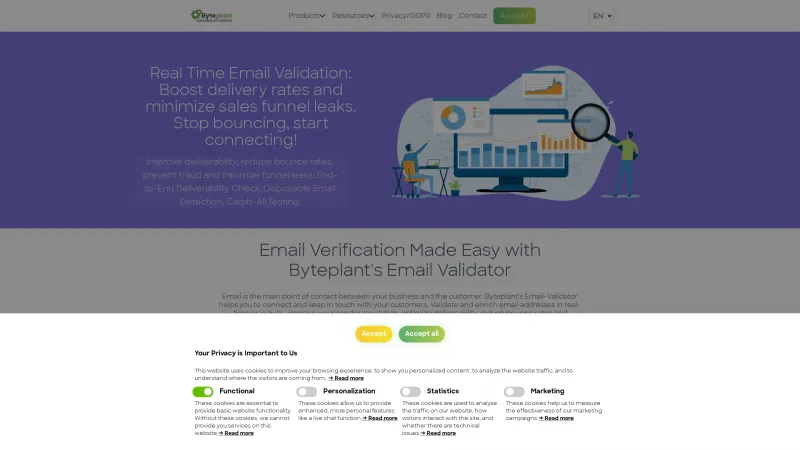 Homepage of Address Validator