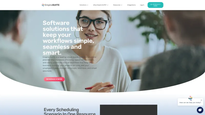 Homepage of Empire Suite Software