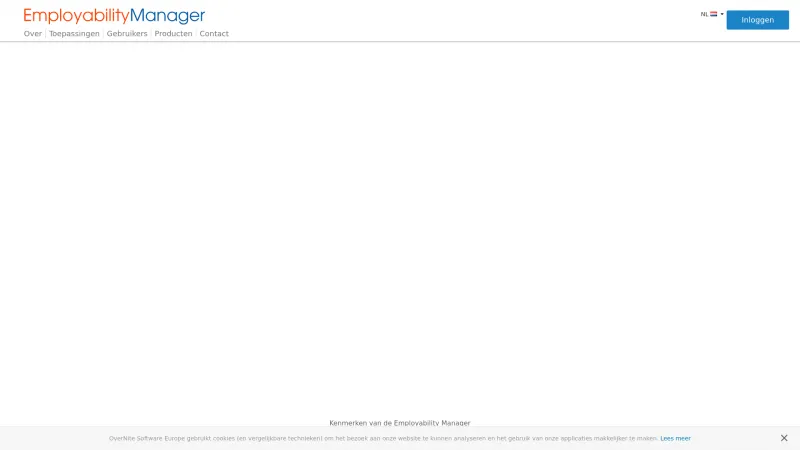 Homepage of Employability Manager