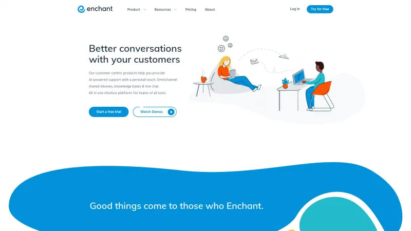 Homepage of Enchant