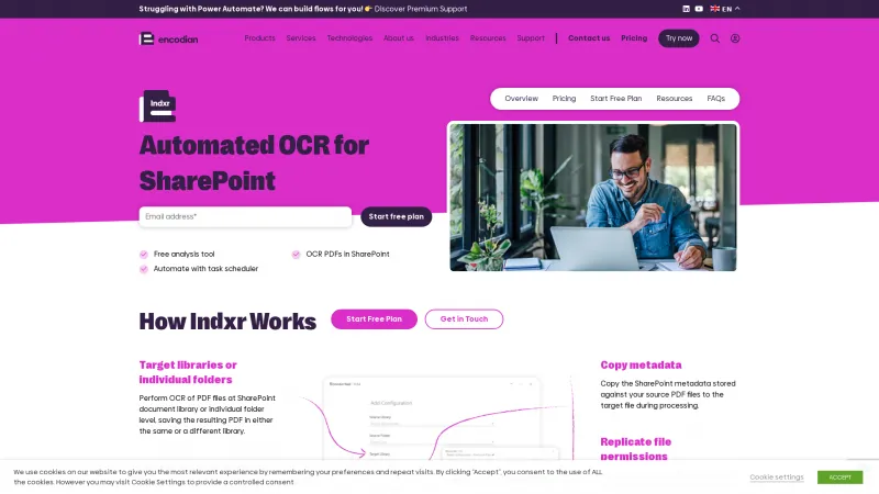 Homepage of Indxr