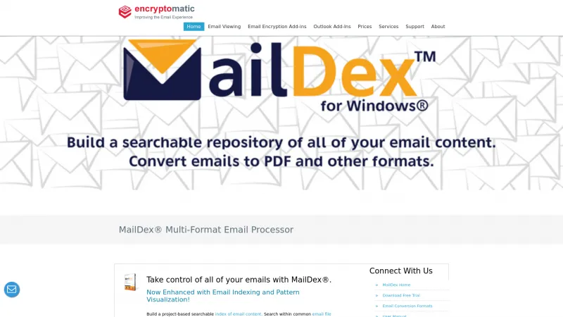 Homepage of MailDex®