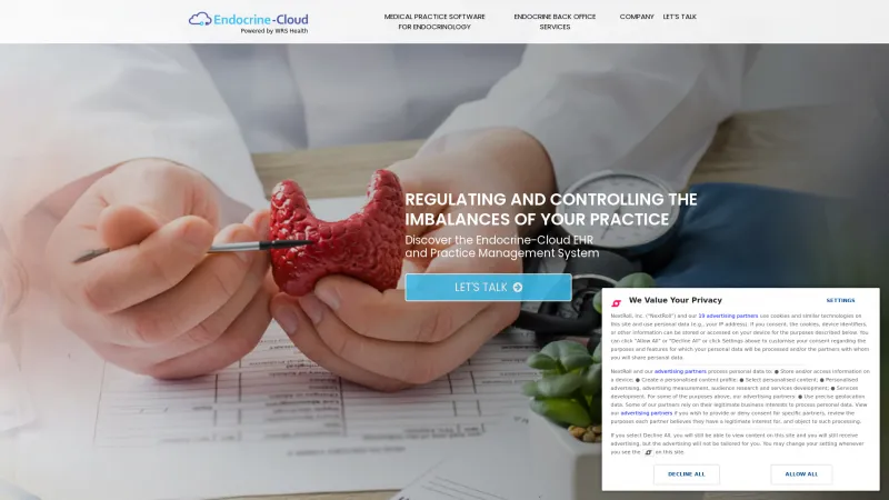 Homepage of Endocrine-Cloud