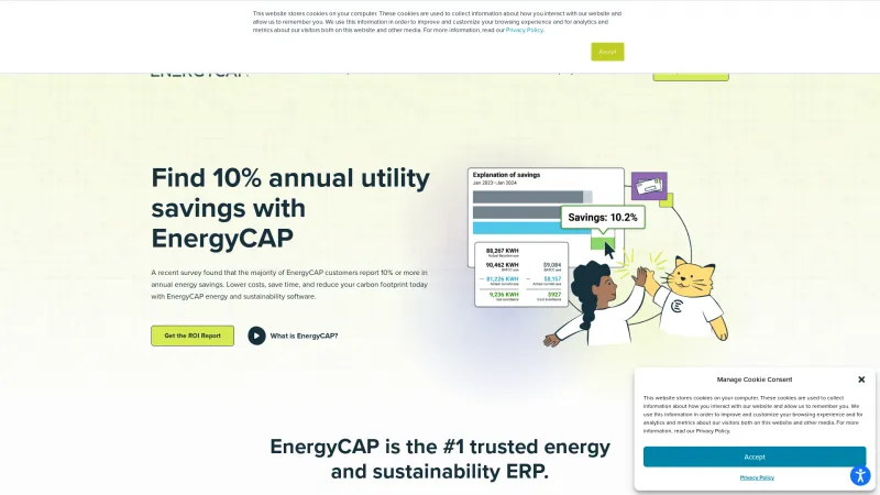 Homepage of EnergyCAP