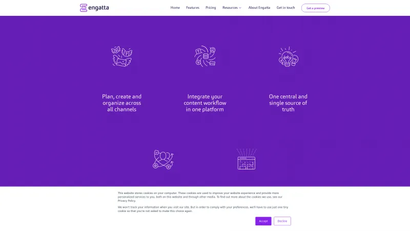 Homepage of Engatta