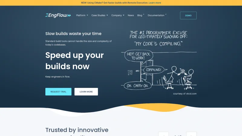 Homepage of EngFlow