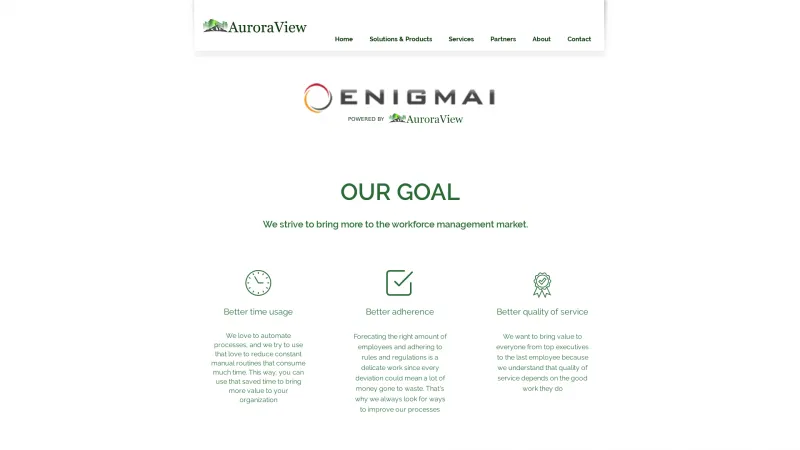 Homepage of Enigmai