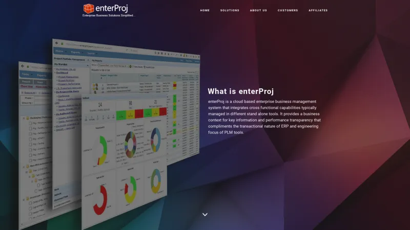 Homepage of EnterProj