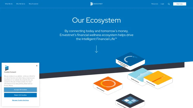 Homepage of Envestnet Analytics