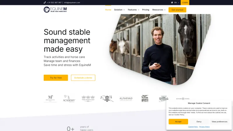 Homepage of EquineM