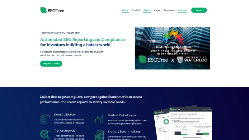 Homepage of ESGTree