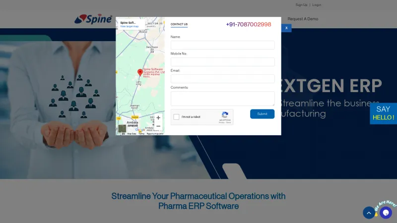 Homepage of SpineNEXTGEN