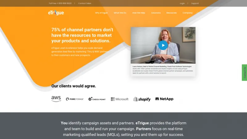 Homepage of DemandCenter