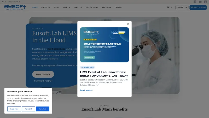 Homepage of EuSoft.Lab