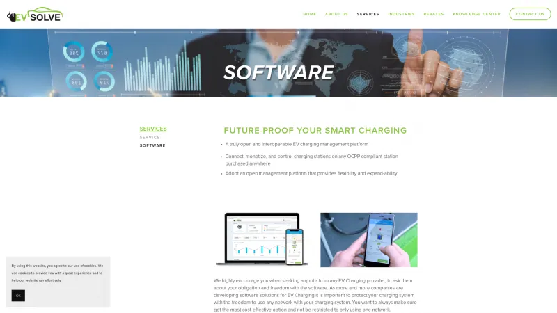 Homepage of EV-Solve