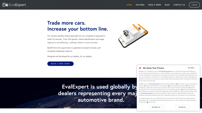 Homepage of EvalExpert