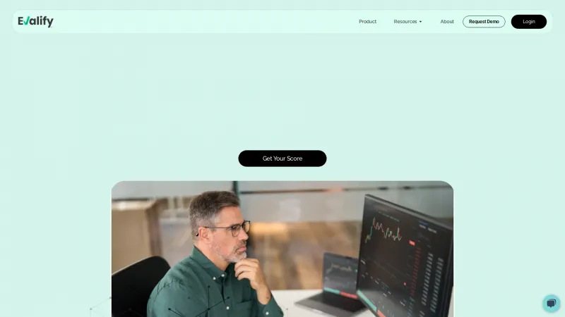 Homepage of Evalify