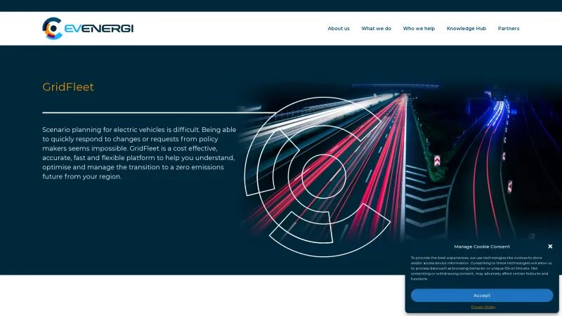 Homepage of GridFleet