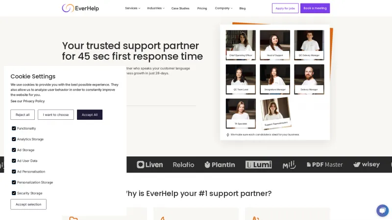 Homepage of EverHelp