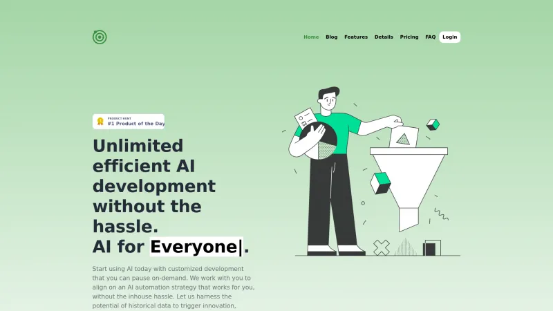 Homepage of Ever Efficient AI