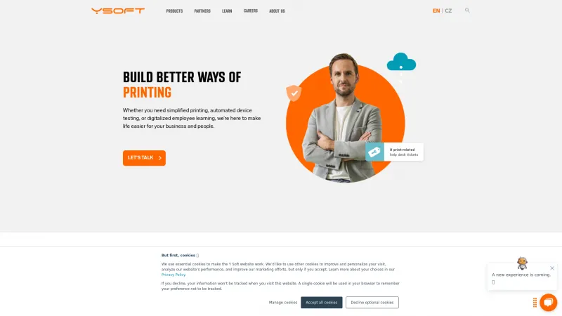 Homepage of EveryonePrint