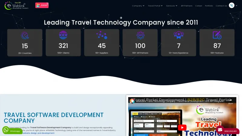 Homepage of BookMatic Travel CRM