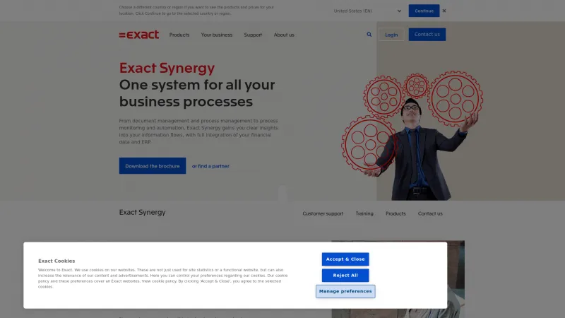 Homepage of Exact Synergy