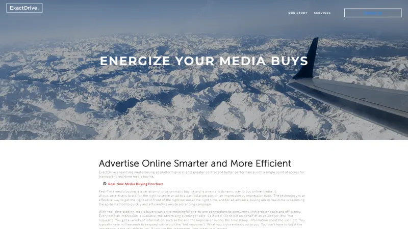 Homepage of ExactDrive