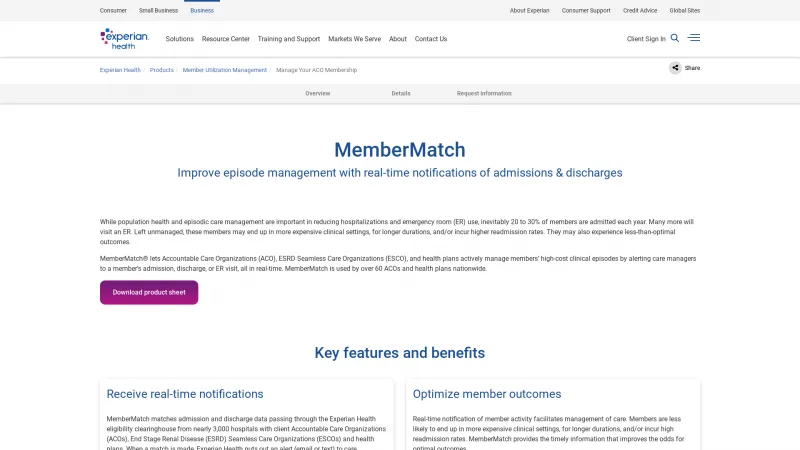 Homepage of MemberMatch