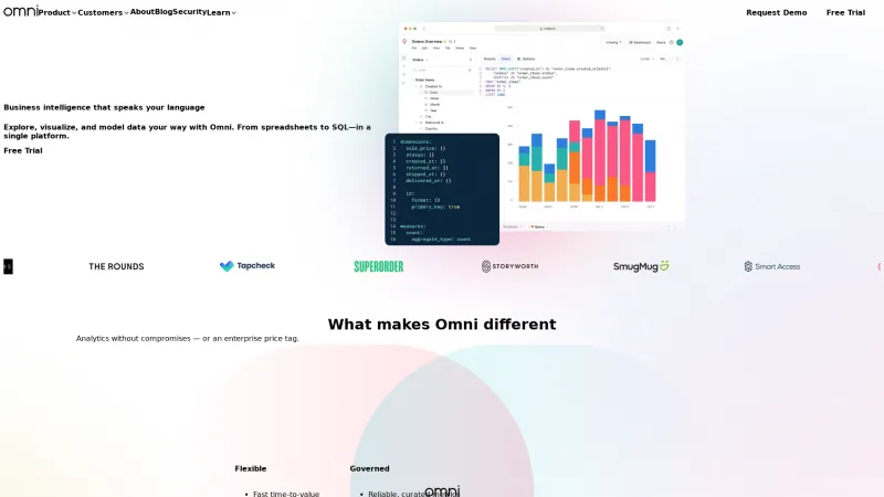 Homepage of Omni