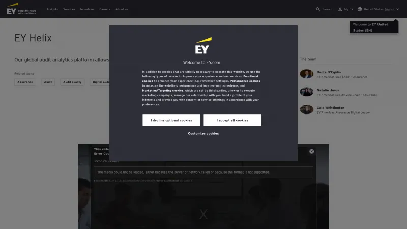 Homepage of EY Helix