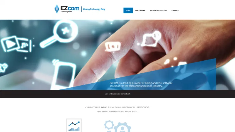 Homepage of EZBILL CLOUD