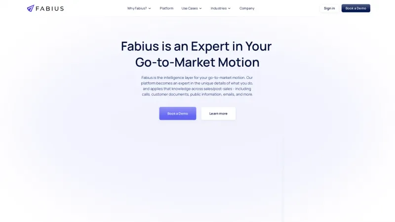 Homepage of Fabius