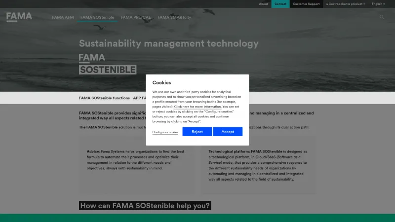 Homepage of FAMA SOStenible