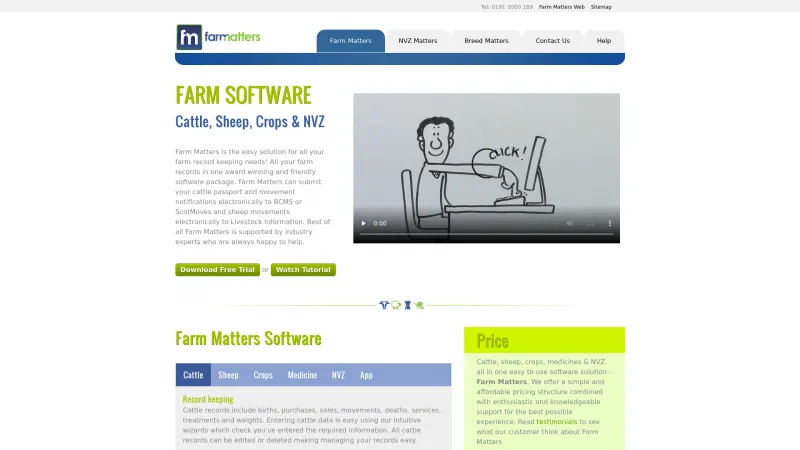 Homepage of Farm Matters