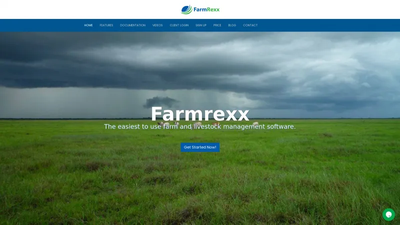 Homepage of FarmRexx