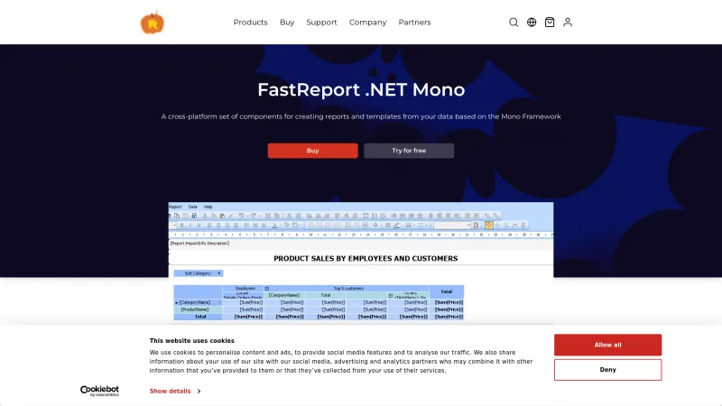 Homepage of FastReport Mono